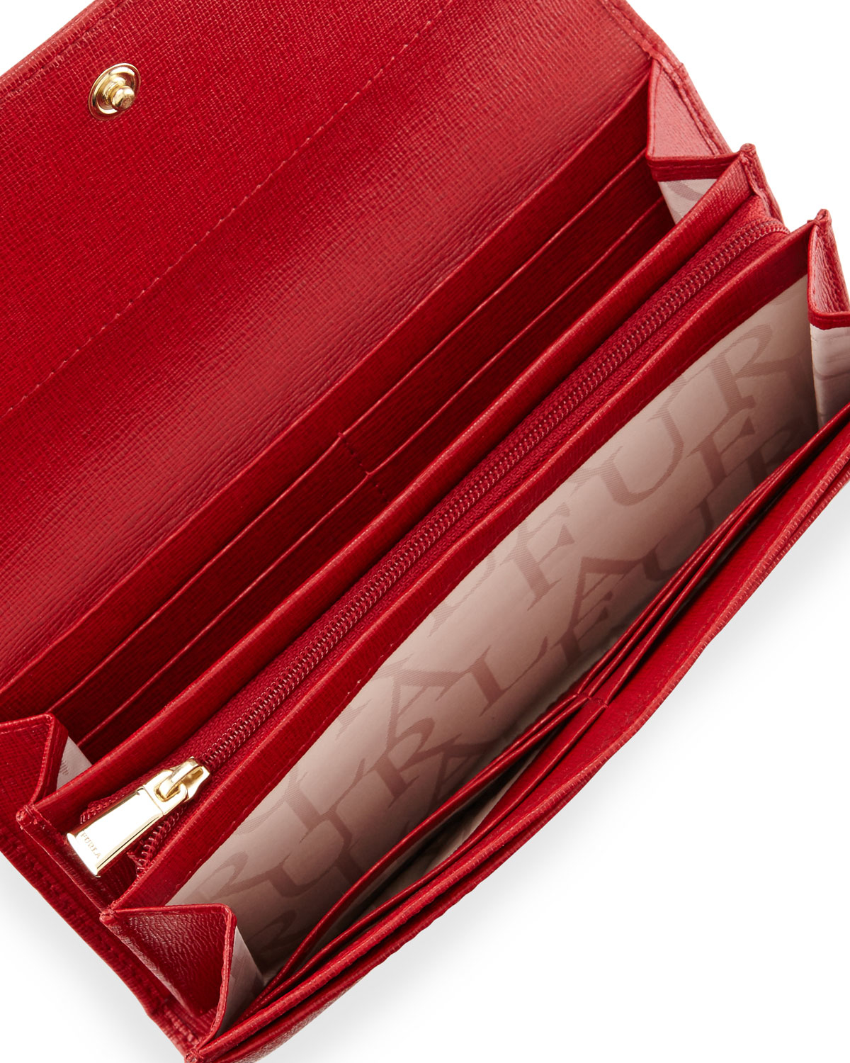 Furla Classic Xl Bi-fold Leather Wallet in Red - Lyst