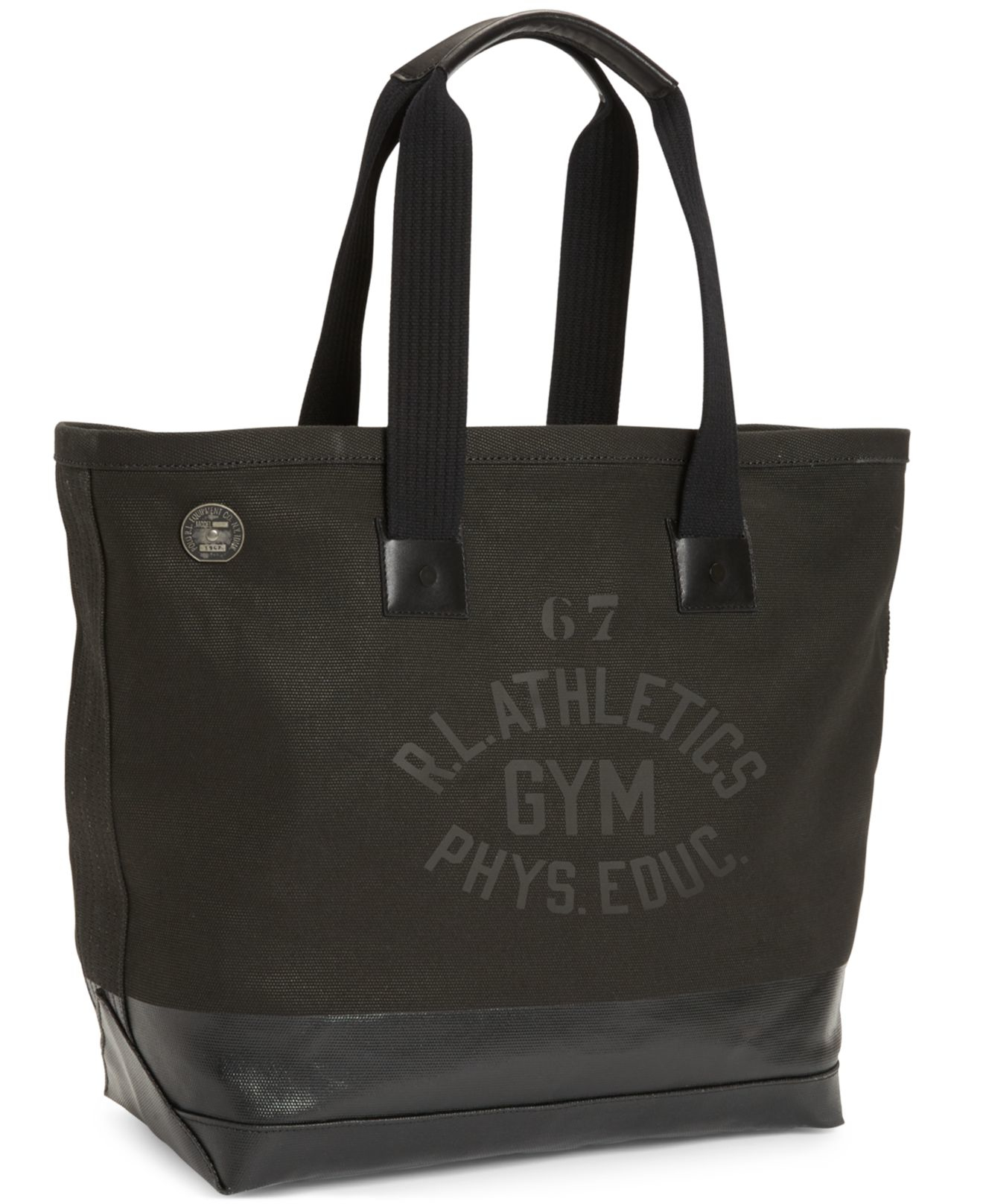 Lyst Polo Ralph Lauren Loft Canvas Tote Bag In Black Gallery