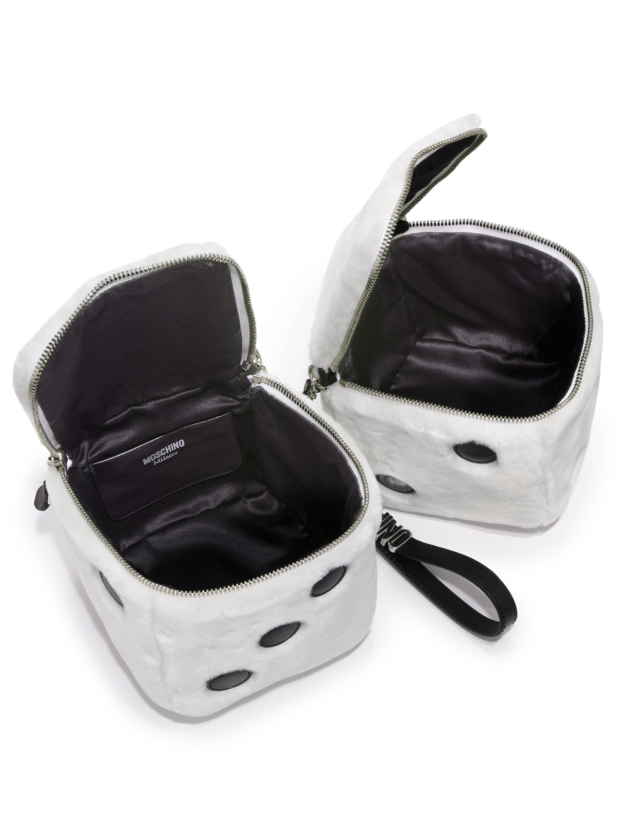 Lyst Moschino Dice Hand Bag In Black Gallery