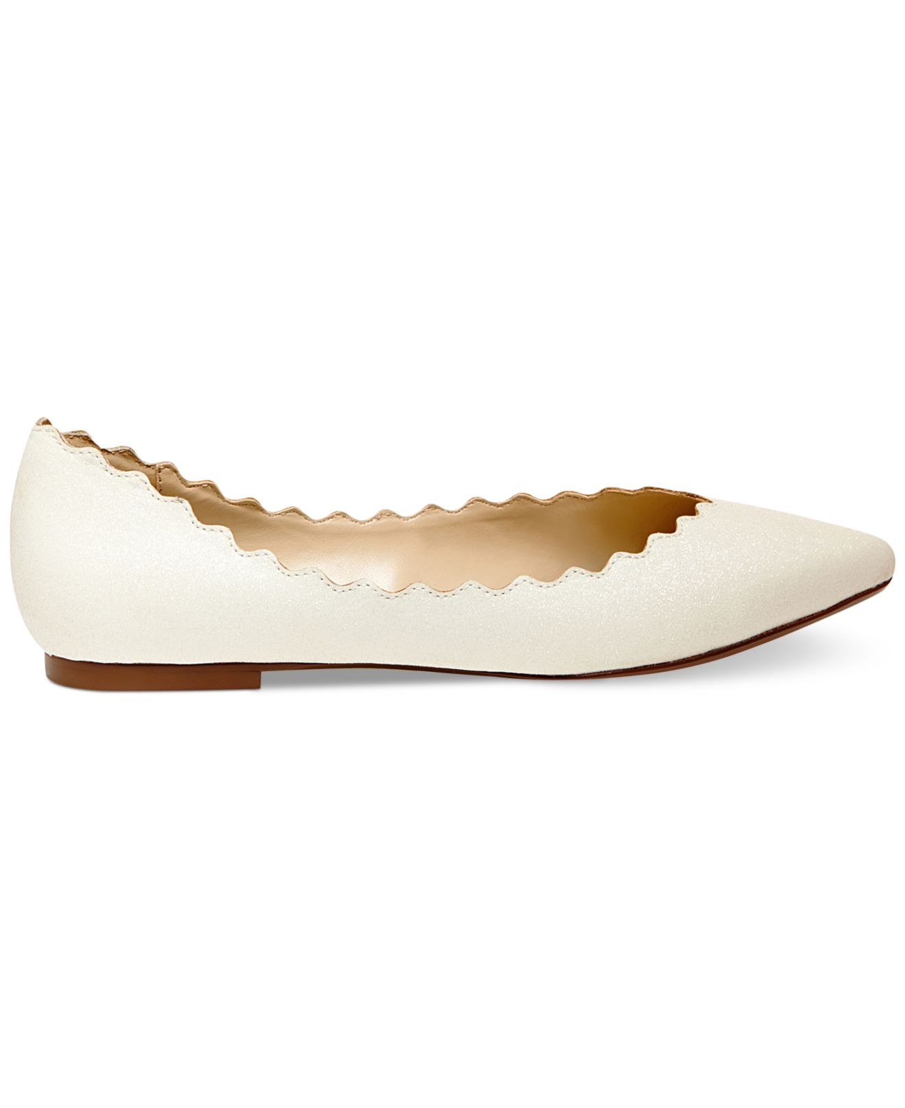 betsey johnson white flats