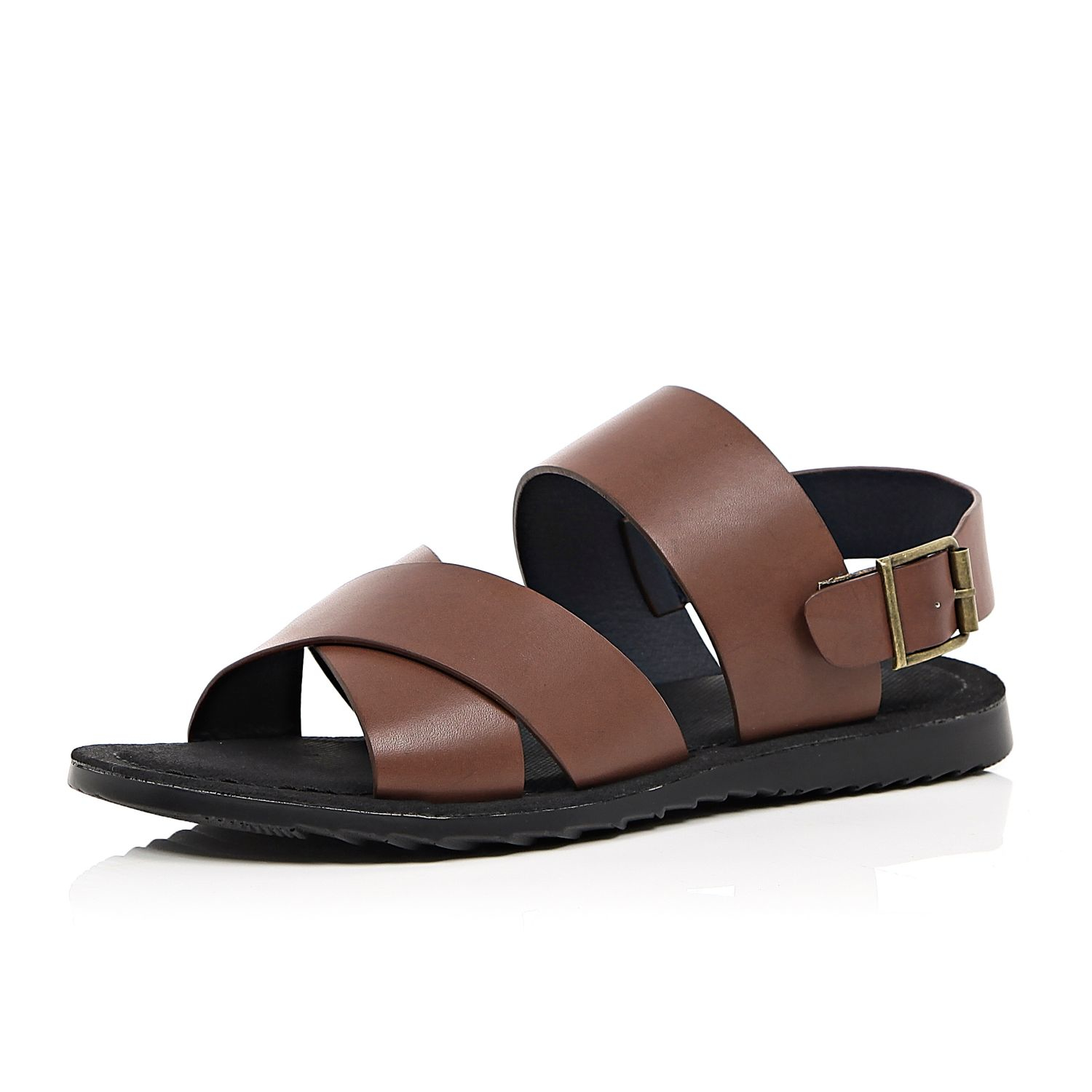 brown back strap sandal