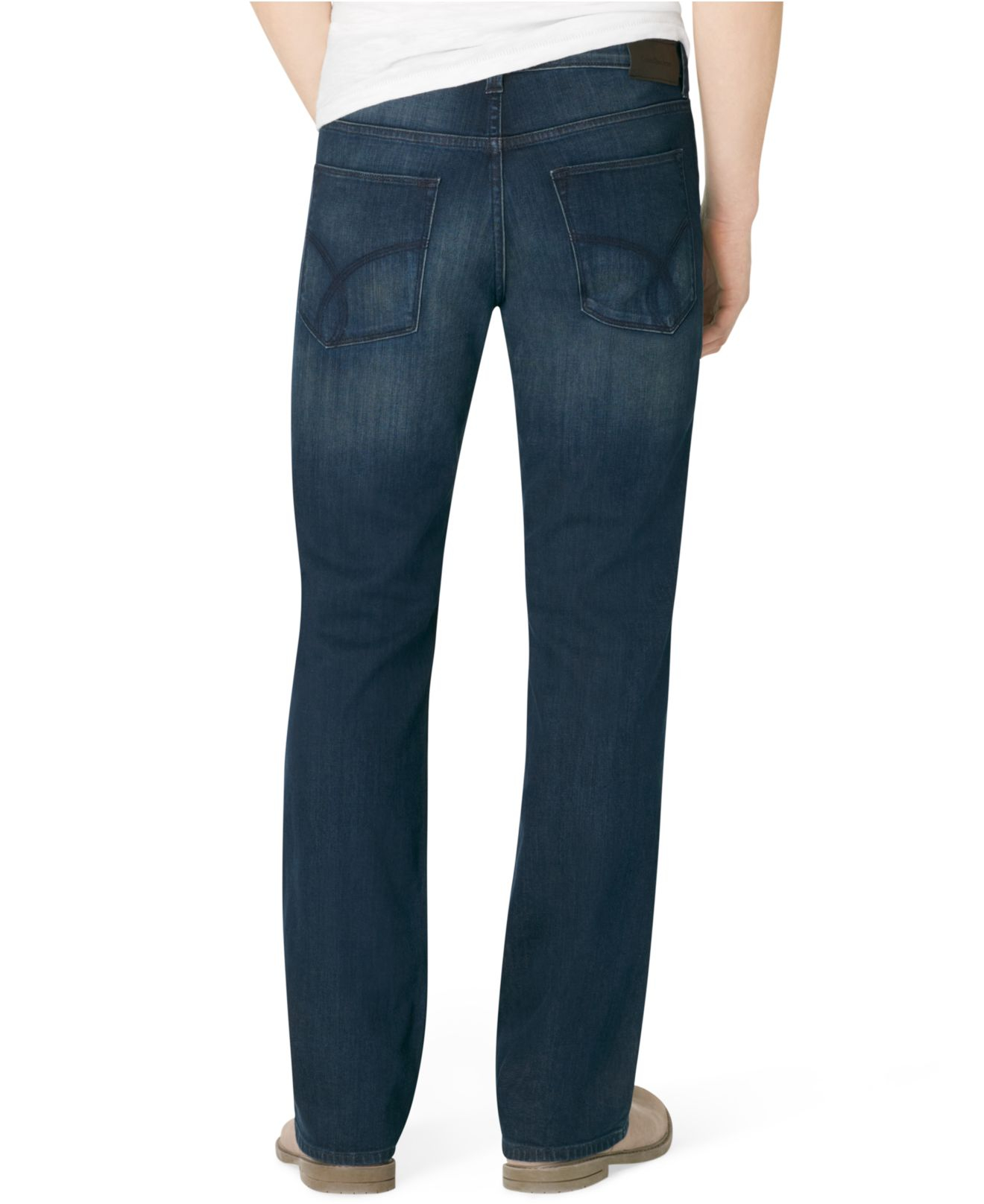 Calvin Klein Denim Modern Bootcut Fit Osaka Blue Jeans for Men - Lyst