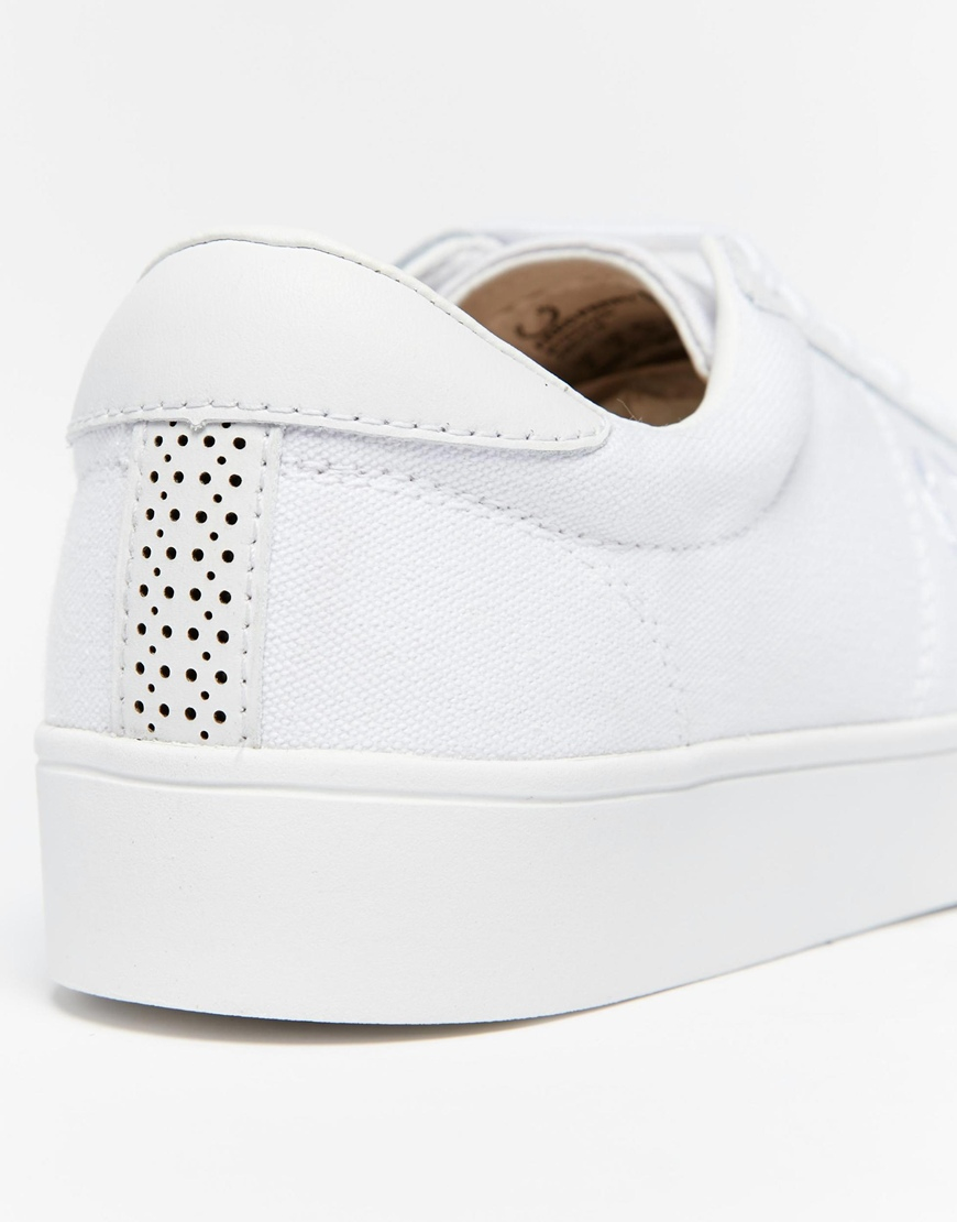 Fred Perry Spencer Canvas Trainers in White for Men - Lyst