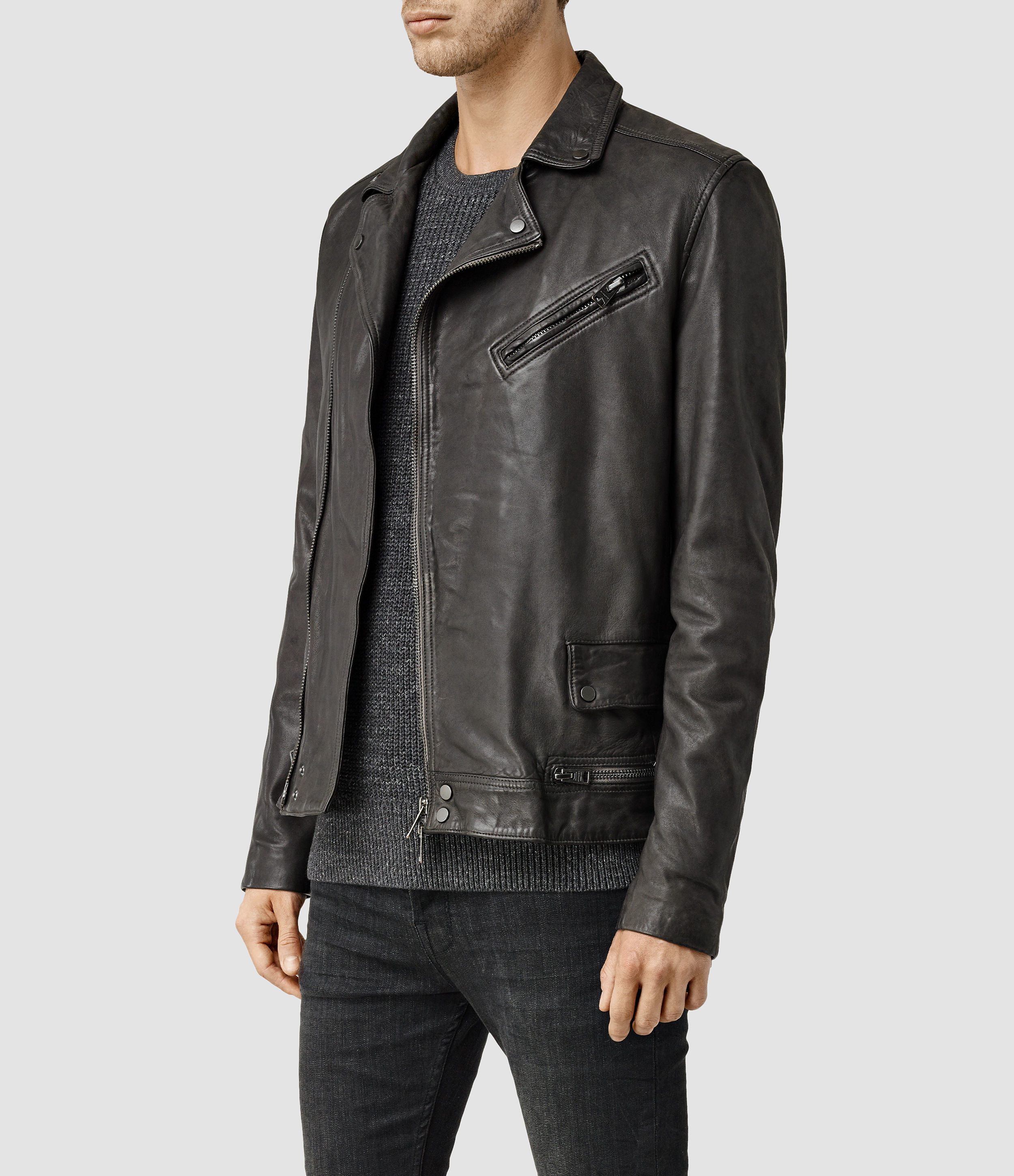 Biker Jacket All Saints Laverton AllSaints Misaki Leather Biker