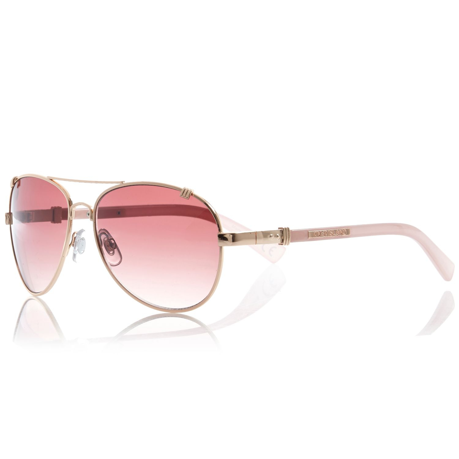 river island pink sunglasses