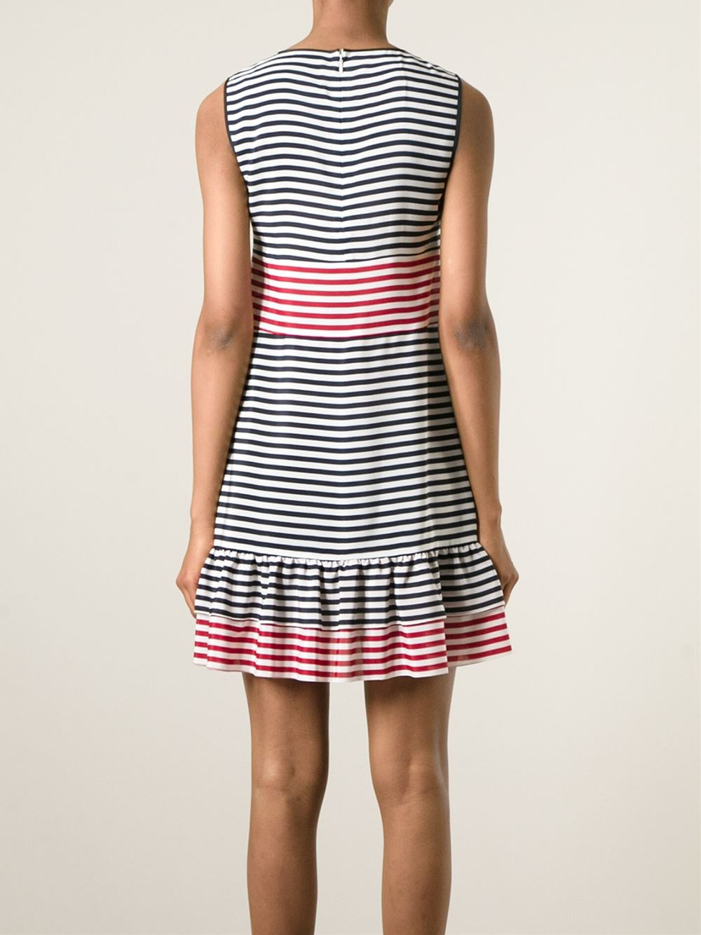 red valentino striped dress