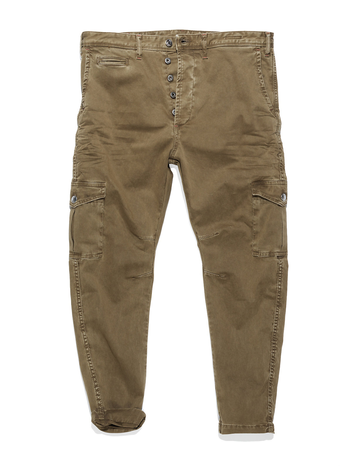 Patrizia pepe Peg Leg Trousers With Cargo Pockets In Stretch Cotton ...