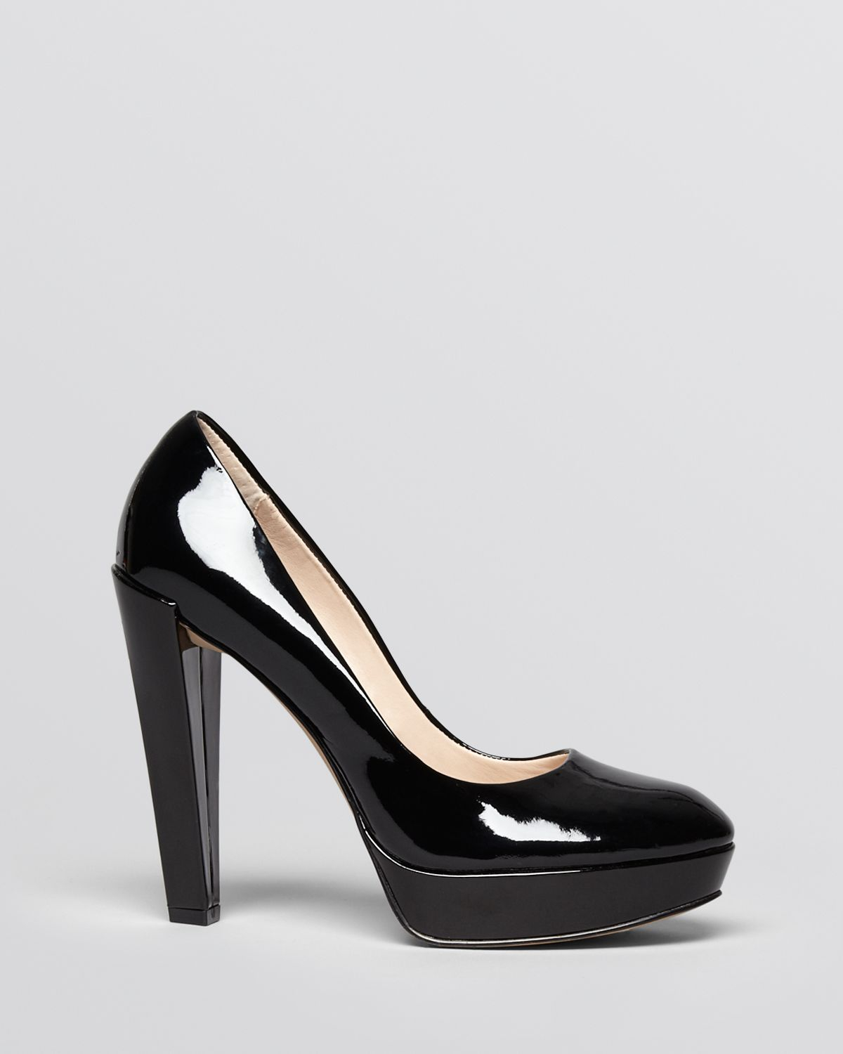 French Connection Platform Pumps Nambia High Heel in Black Patent ...
