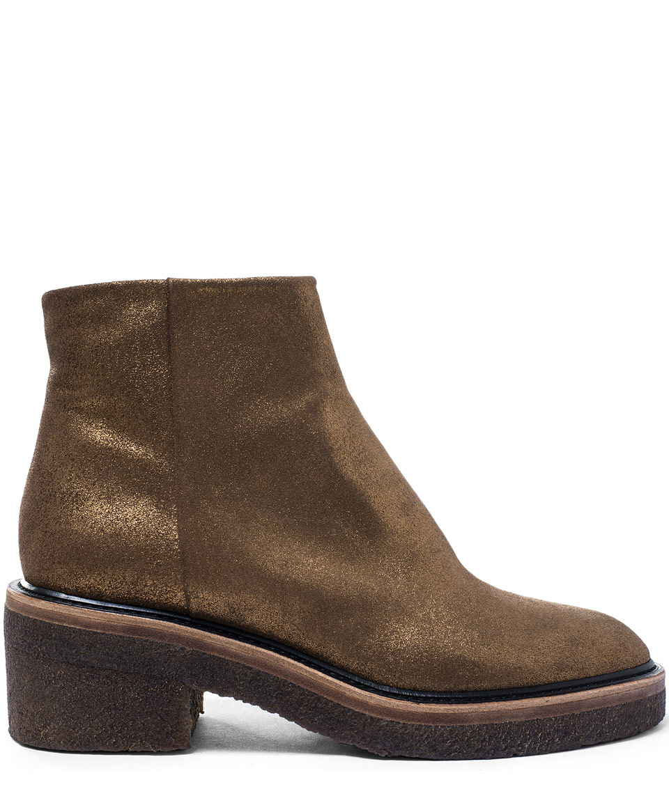 dries van noten gold boots