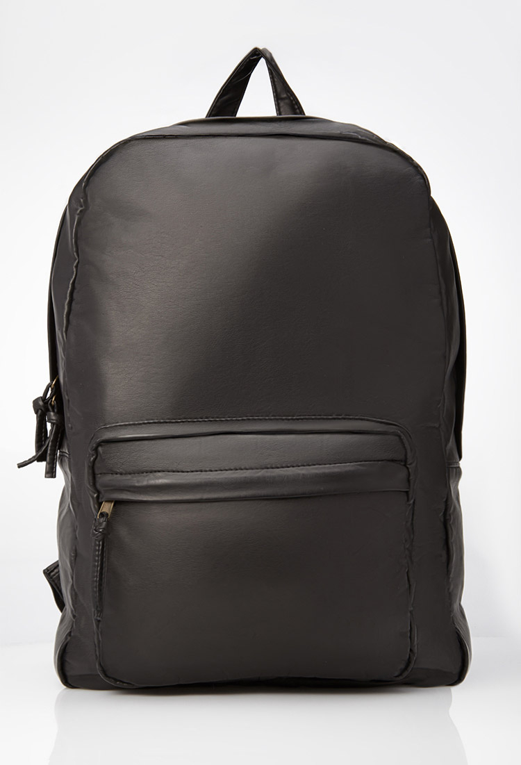 Leather Rucksack Backpack Black | IUCN Water