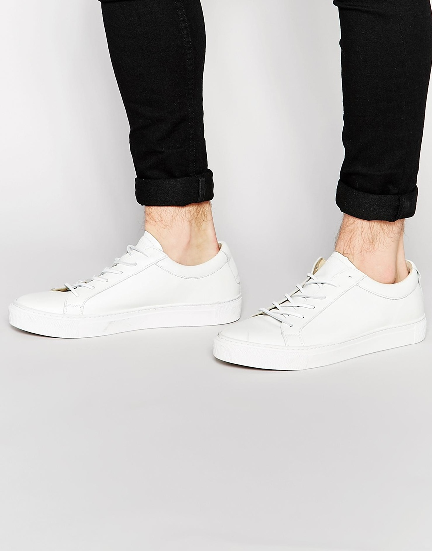 Shoe The Bear Hiro Leather Trainers - White for Men - Lyst