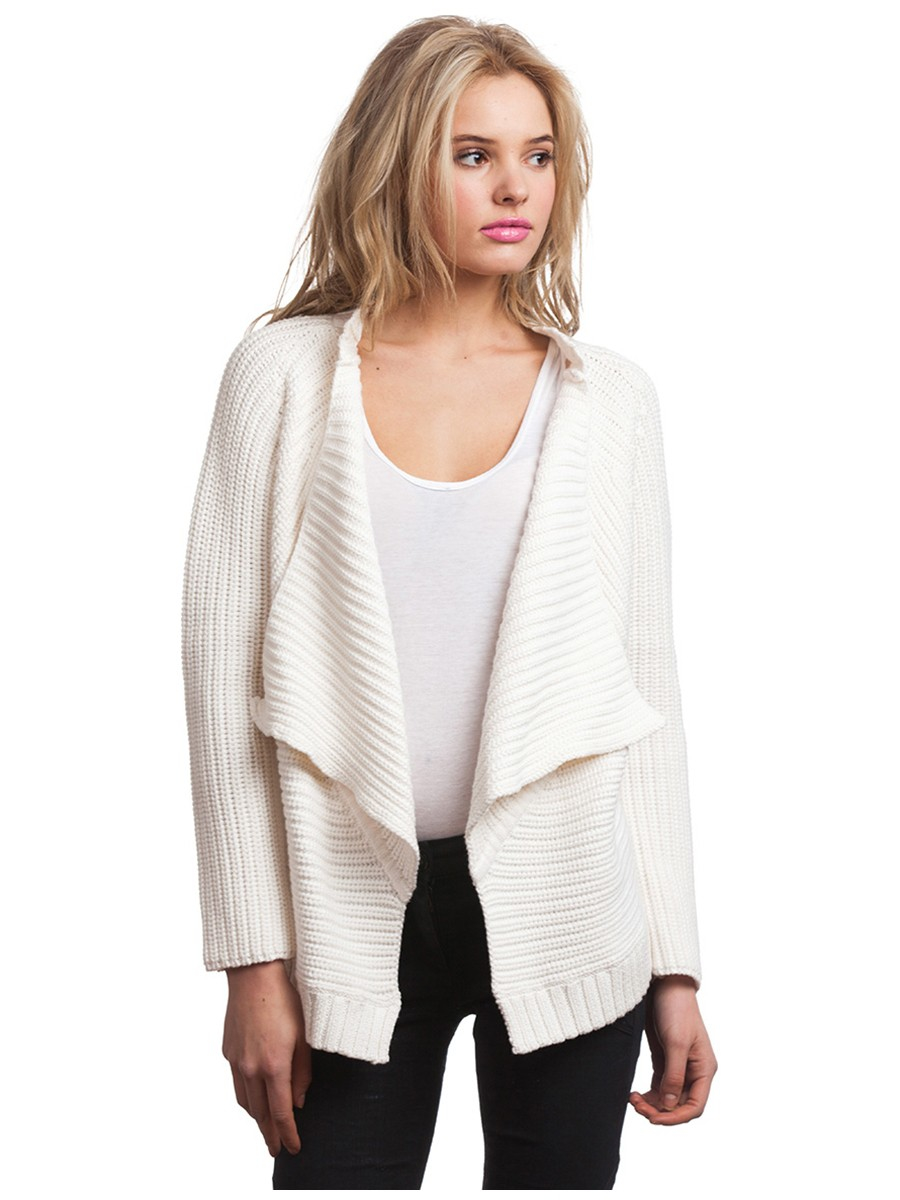 525 america Cotton Shaker Open Cardigan in White - Save 67% | Lyst