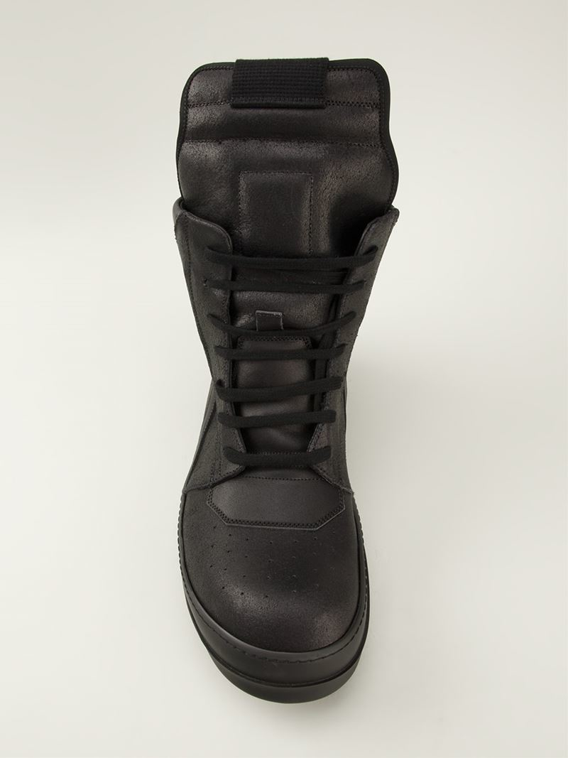 Rick Owens Geobasket in Black for Men | Lyst