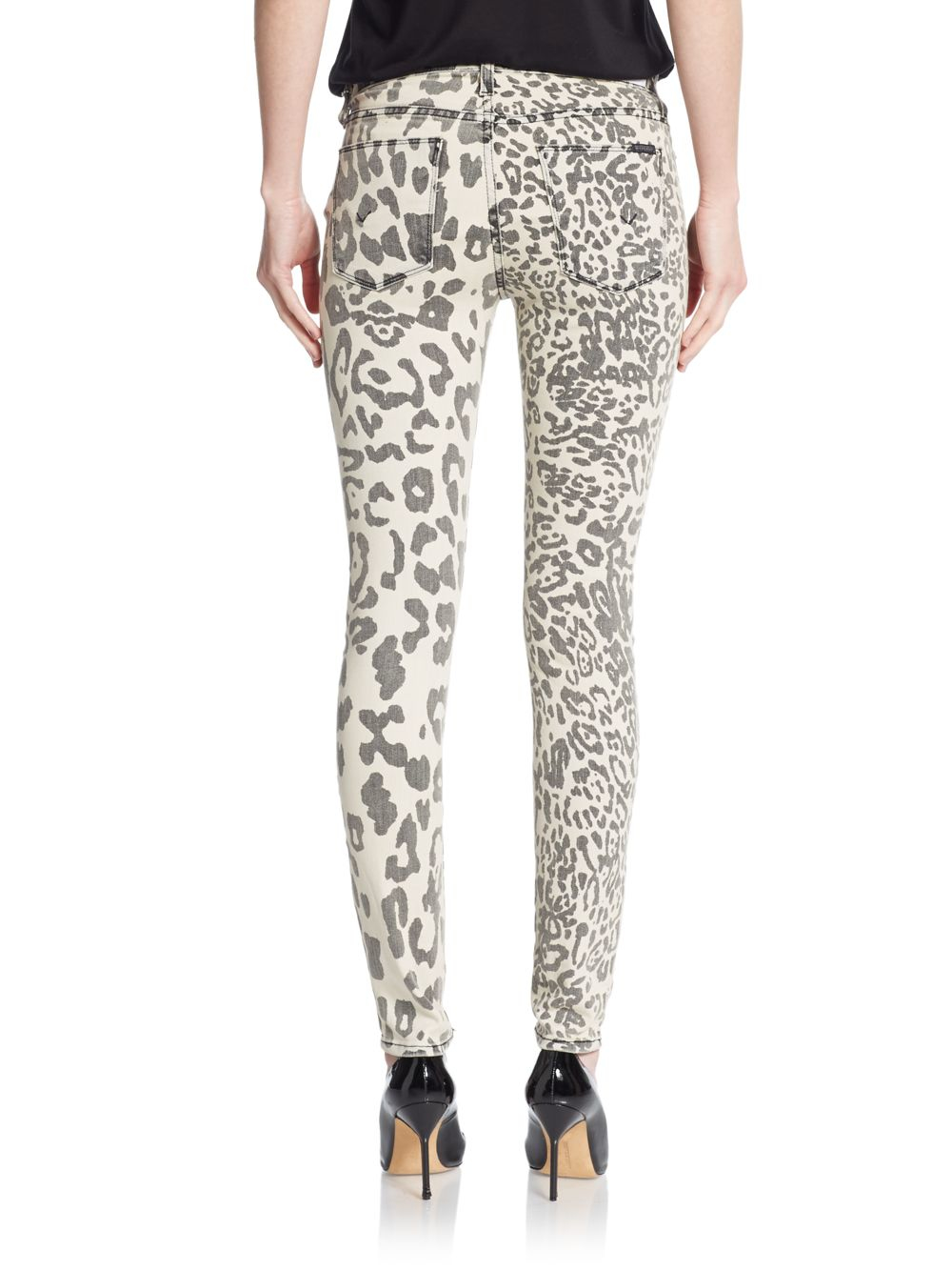hudson leopard jeans