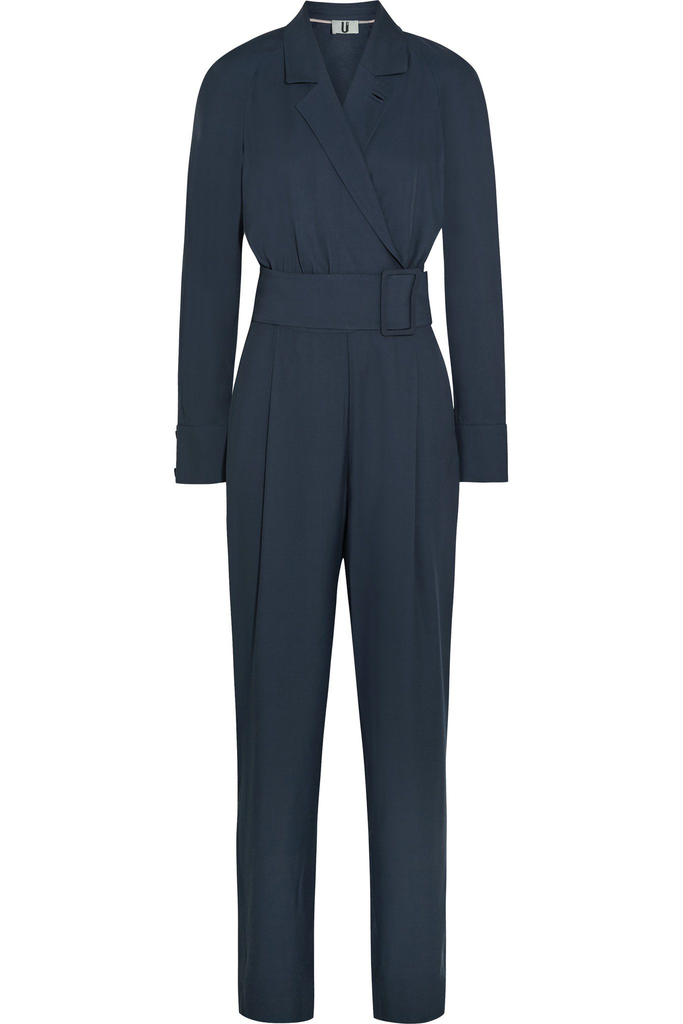 Topshop Unique Coterill Twill Jumpsuit in Navy (Blue) - Lyst