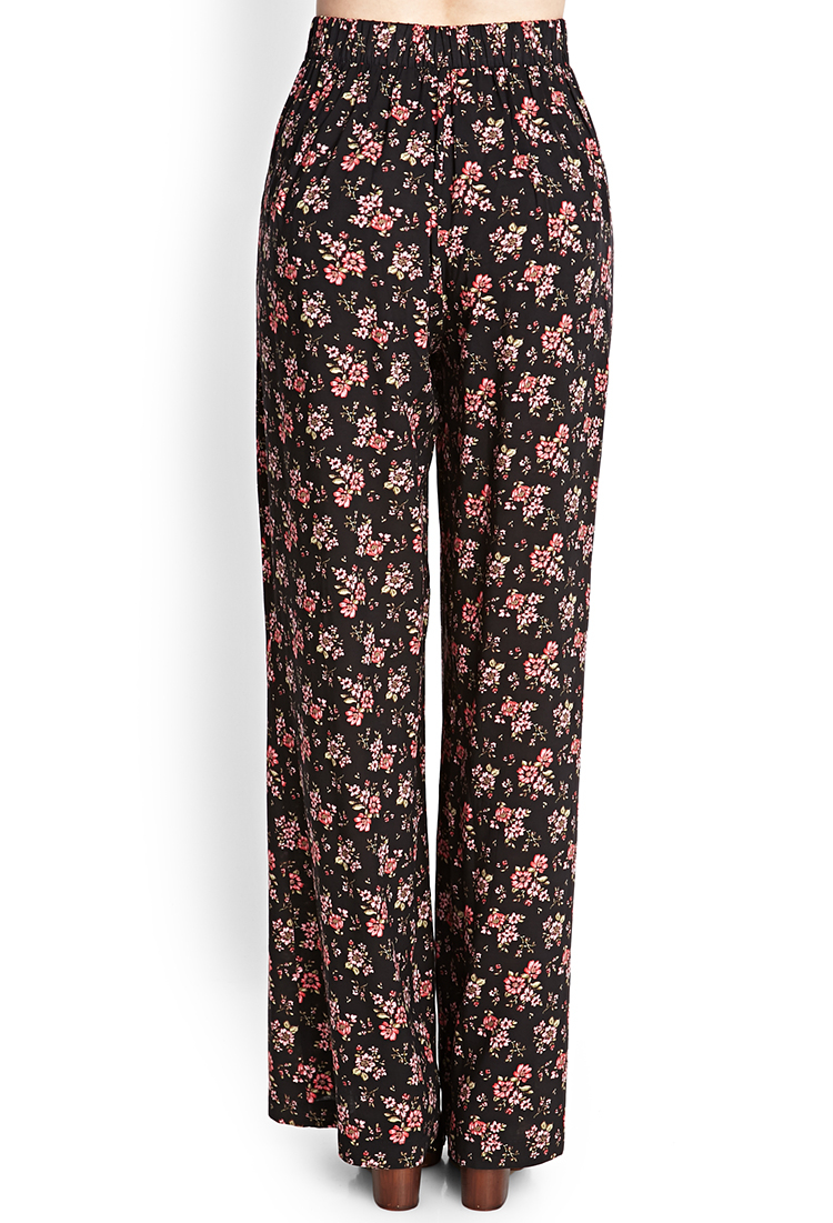 flowy flower pants