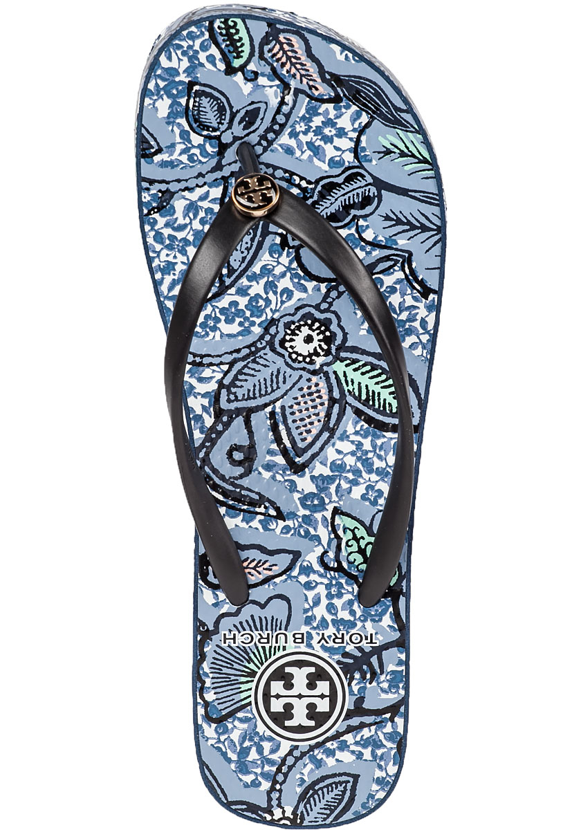 Tory burch thandie wedge flip flops new arrivals