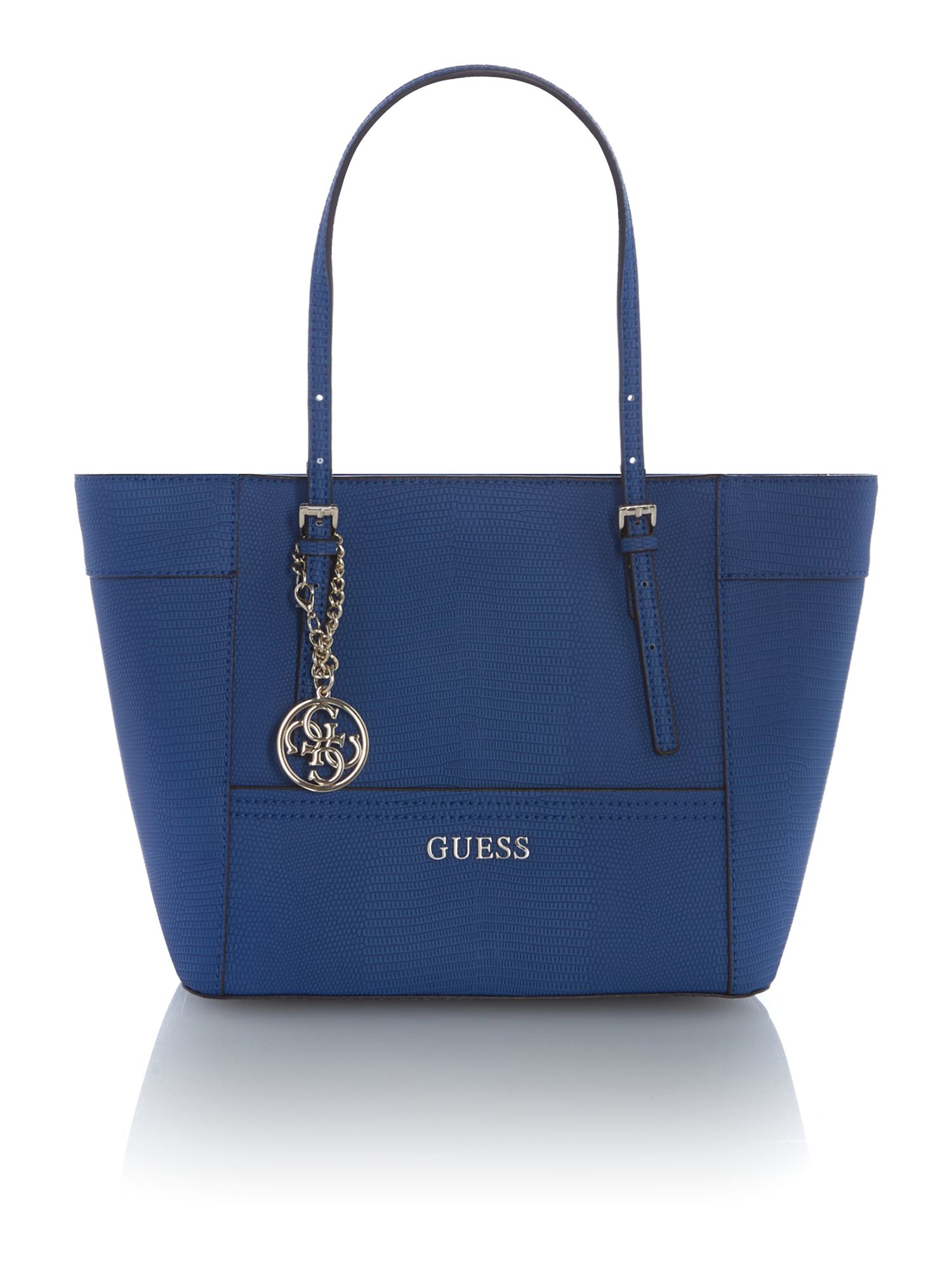 Guess Black Tote Bag in Blue | Lyst