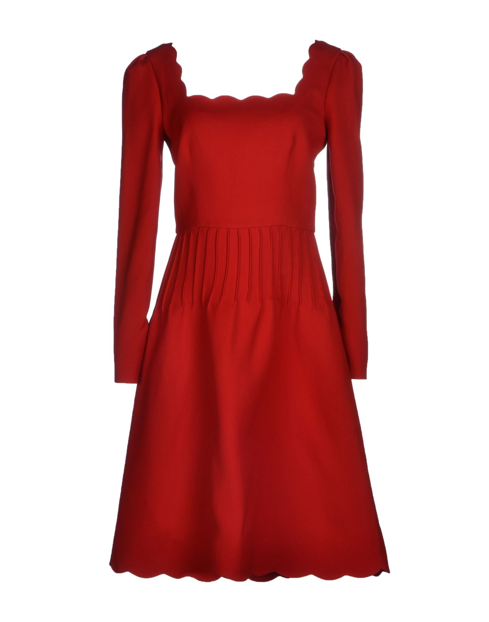 Valentino Kneelength Dress in Red Lyst