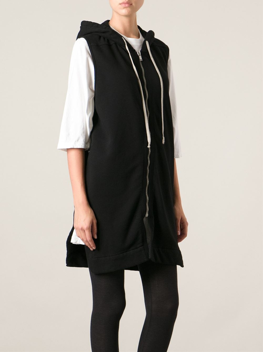 rick owens sleeveless hoodie