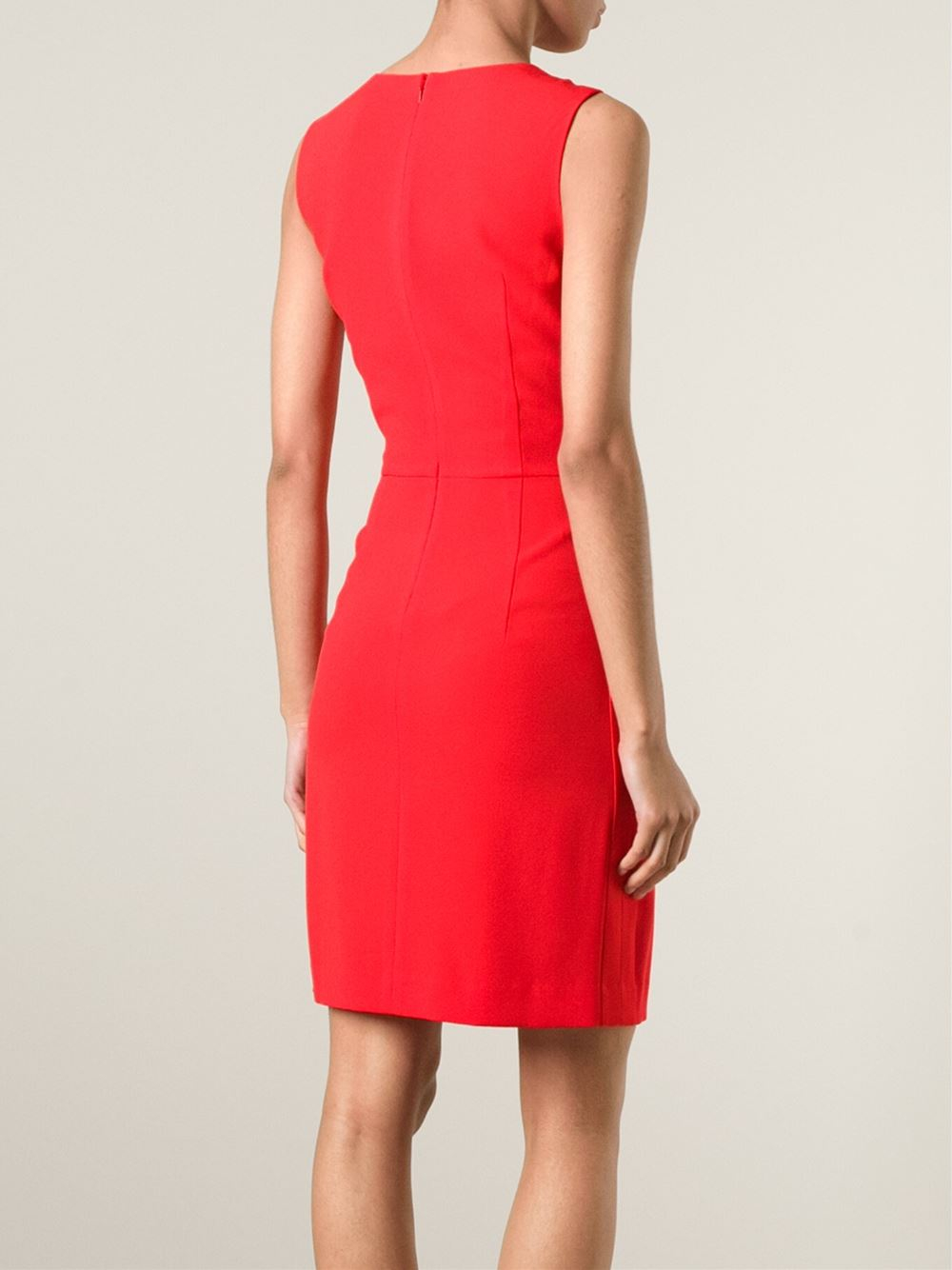dkny red dress