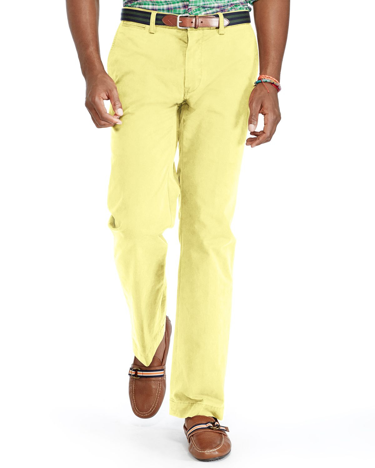 yellow polo chino pants