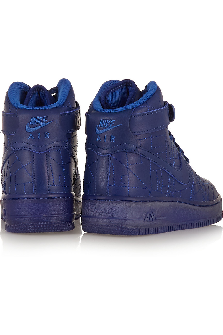 Nike Air Force 1 Paris Leather High-Top Sneakers in Blue | Lyst