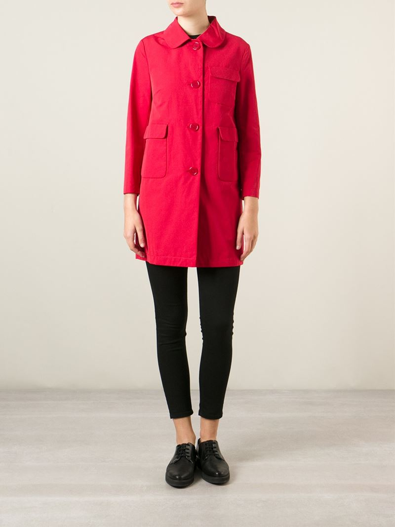 peter pan collar wool coat