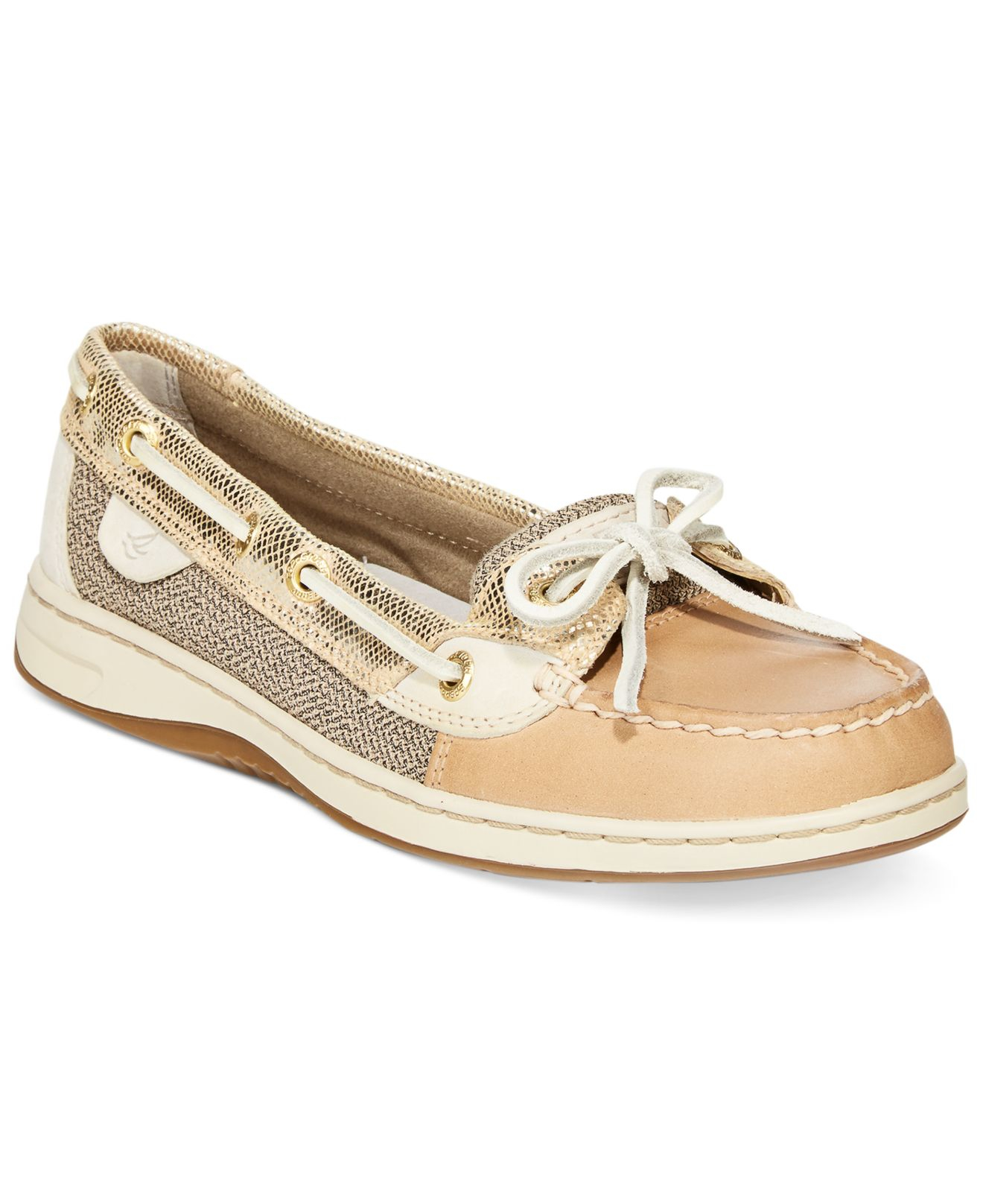 sperry metallic boat shoes