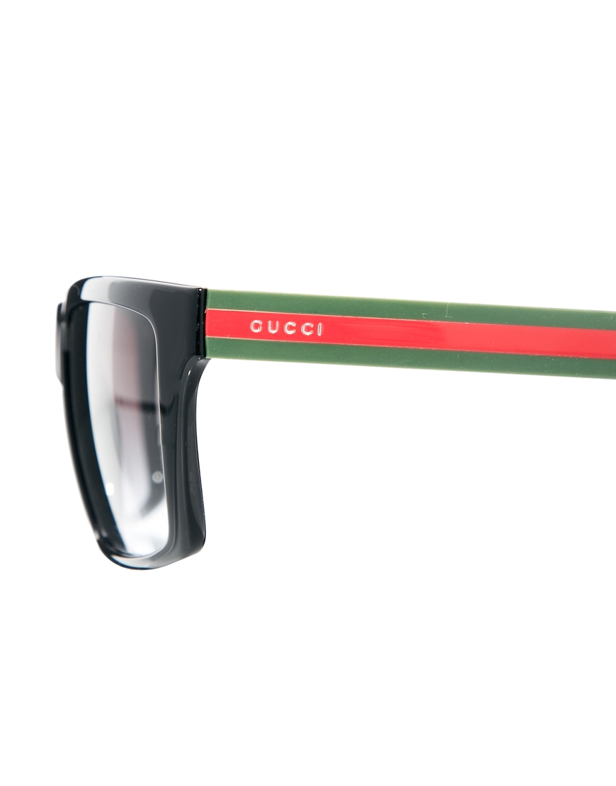 Lyst Gucci Wayfarer Sunglasses in Green for Men