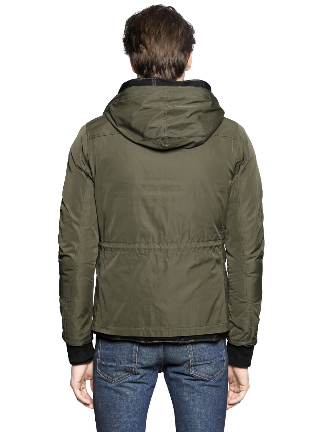 Golden Goose Deluxe Brand Nylon Canvas Parka & Down Jacket in Military ...