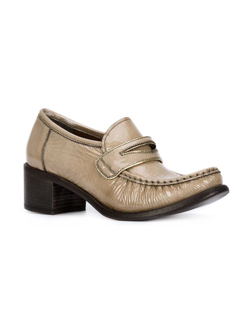 chunky heel loafer silvano sassetti chunky heel loafers in lyst chunky heel loafer silvano sassetti chunky heel loafers in lyst
