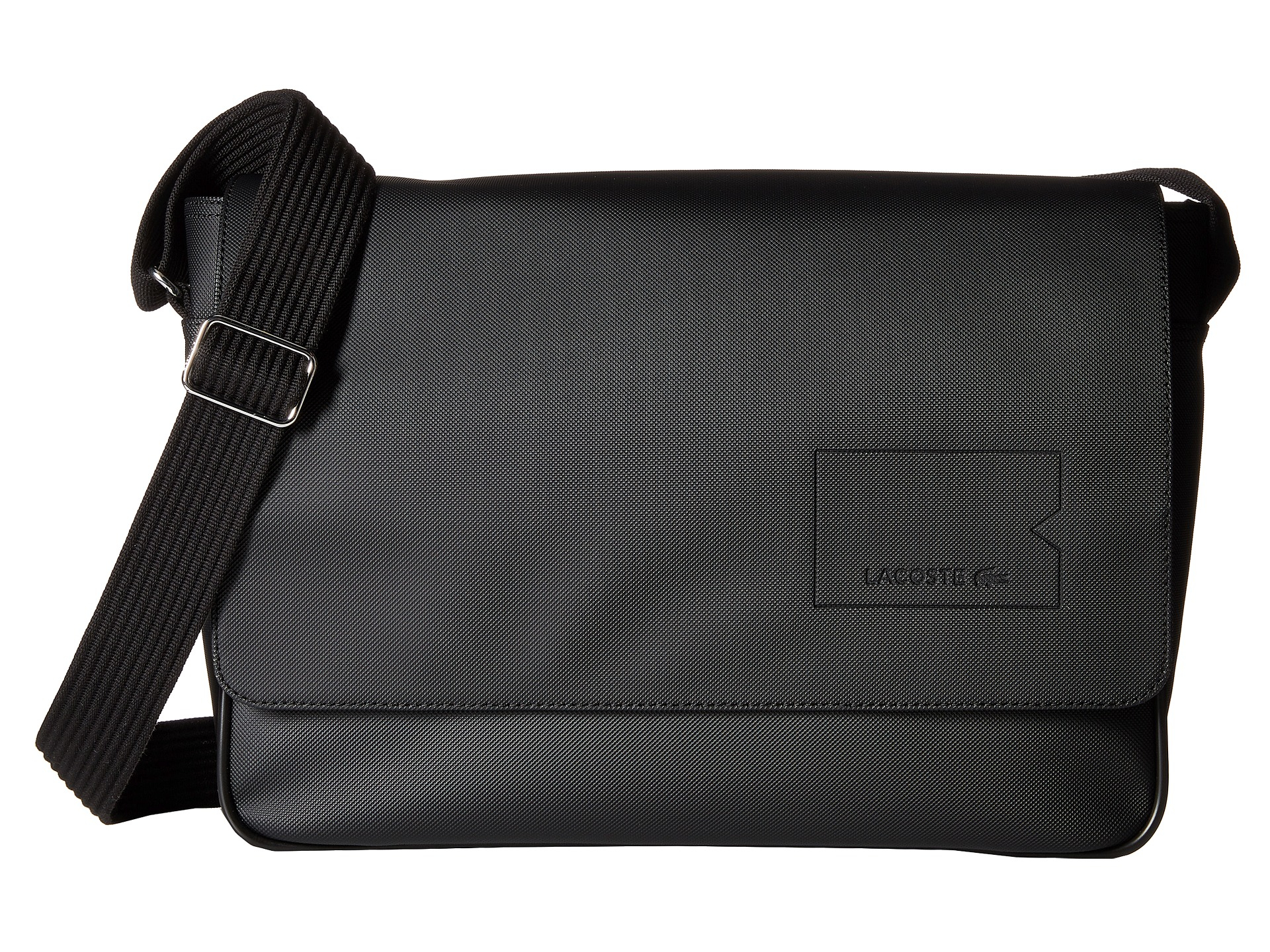 Lacoste Classic Messenger Bag in Black for Men | Lyst