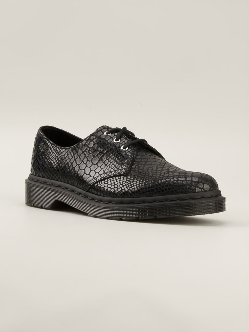 dr martens snakeskin black