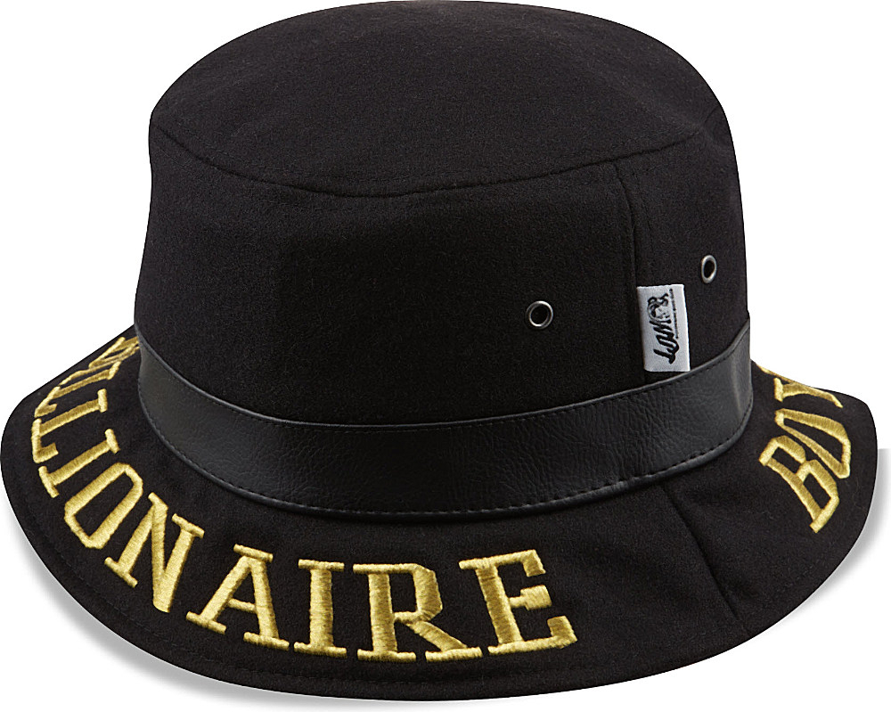 Billionaire boys club ice cream Melton Wool Bucket Hat in Gold for