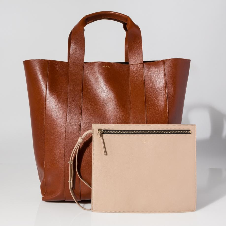 tan leather tote