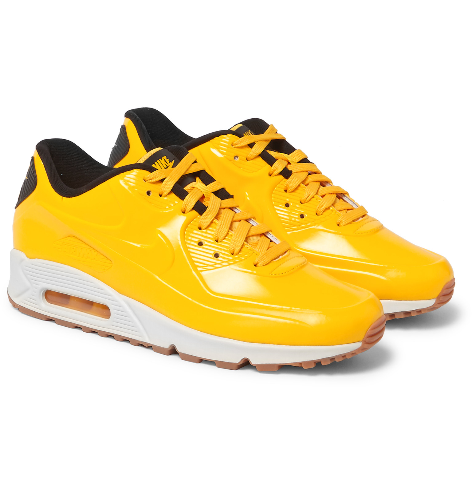 Nike Air Max 90 Vt Patent-leather Sneakers in Yellow for Men - Lyst