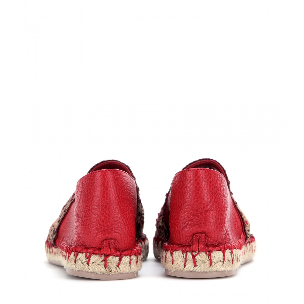 Lyst - Valentino MacramÃ© Espadrilles in Red