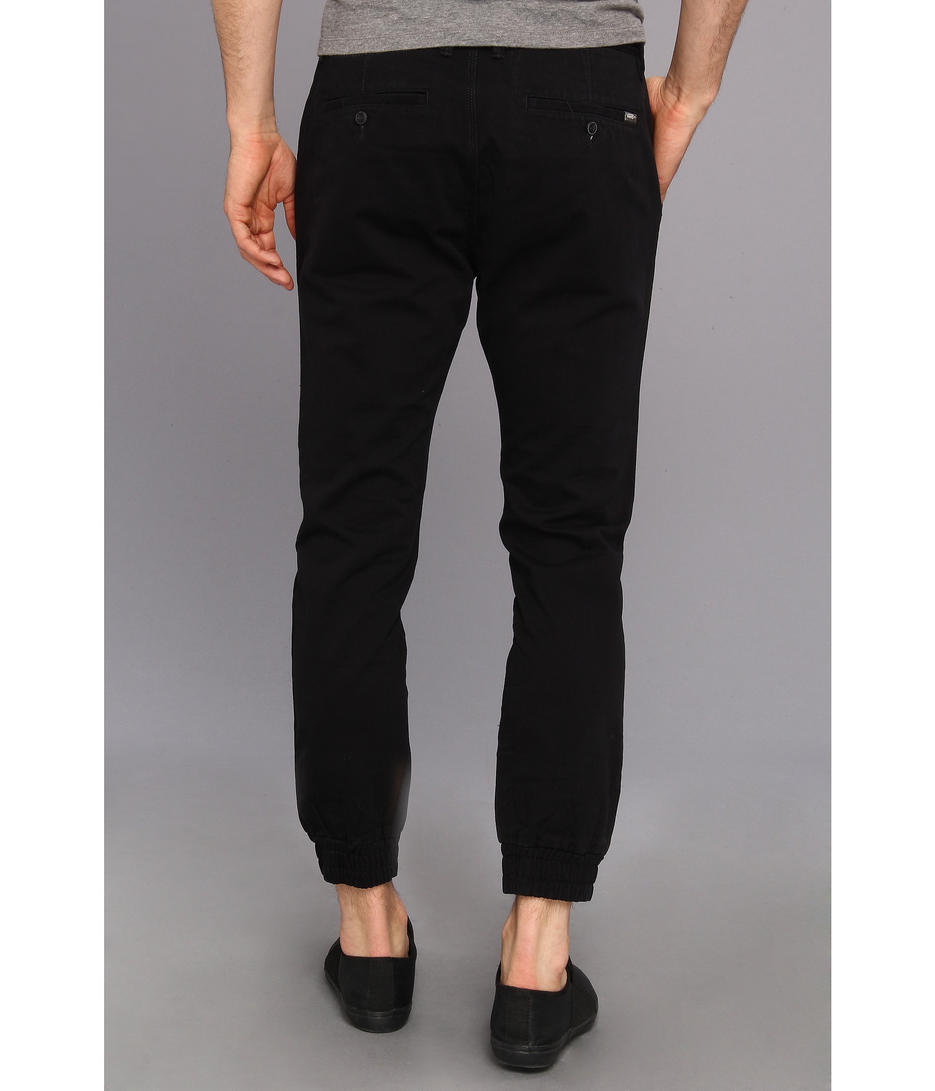 Vans Excerpt Chino Pegged Pant in Black for Men - Lyst