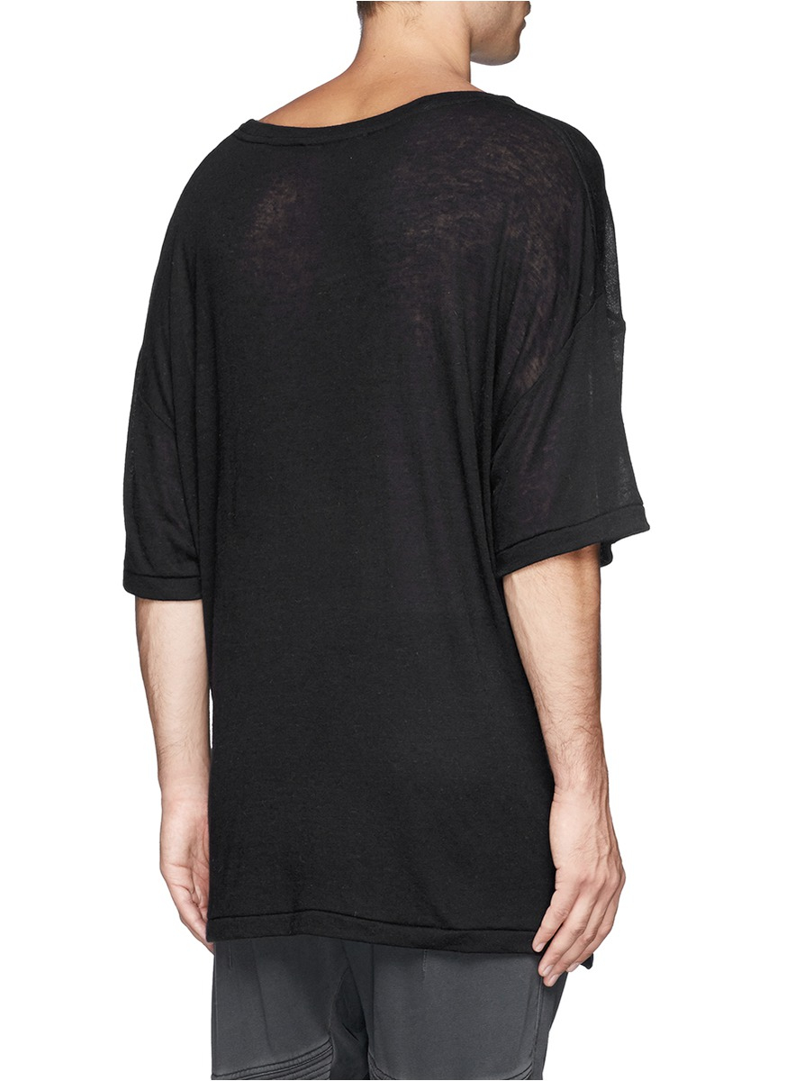 Haider Ackermann Sheer Round Neck 