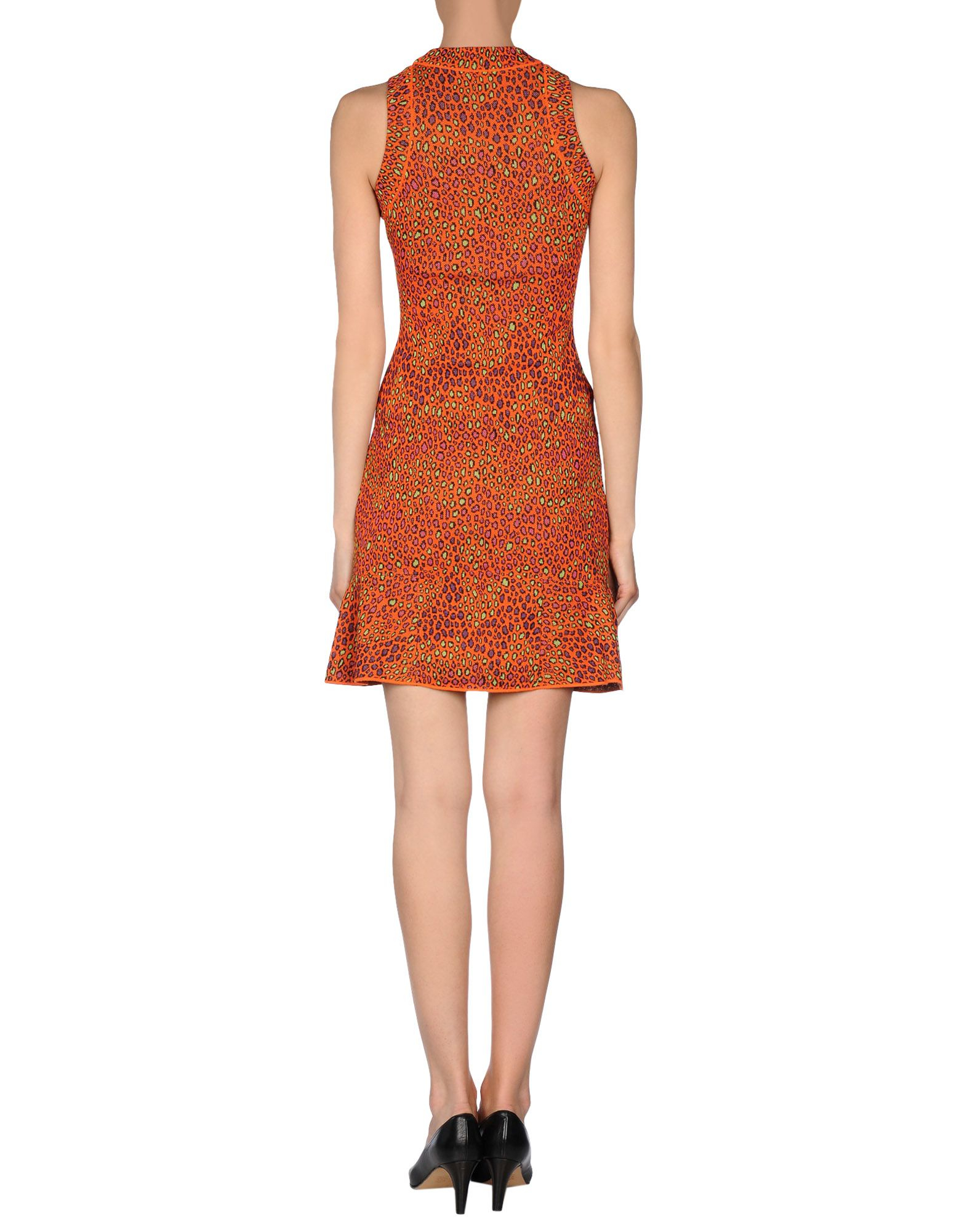 M Missoni Cotton Short Dress in Orange - Lyst