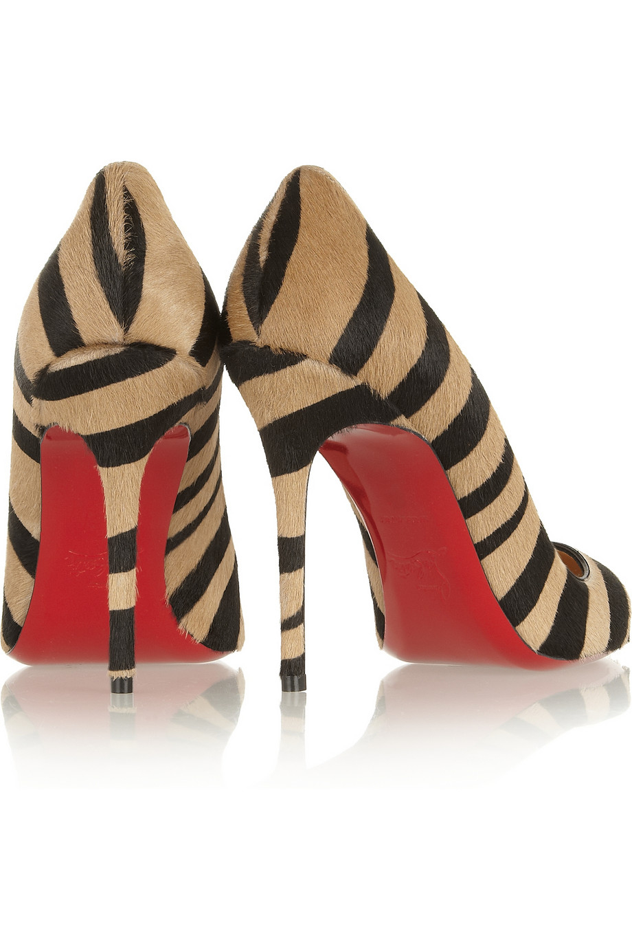 christian louboutin fifi 100 tiger-print calf hair pumps christian louboutin fifi 100 tiger-print calf hair pumps