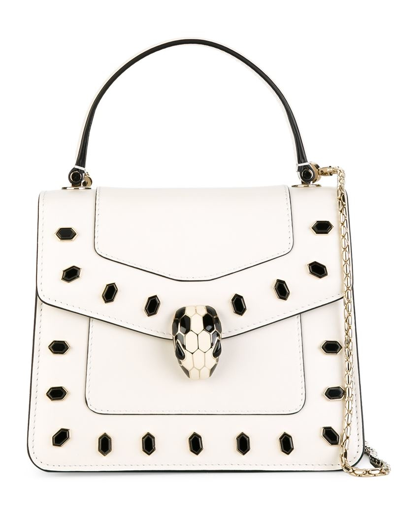 white bvlgari bag