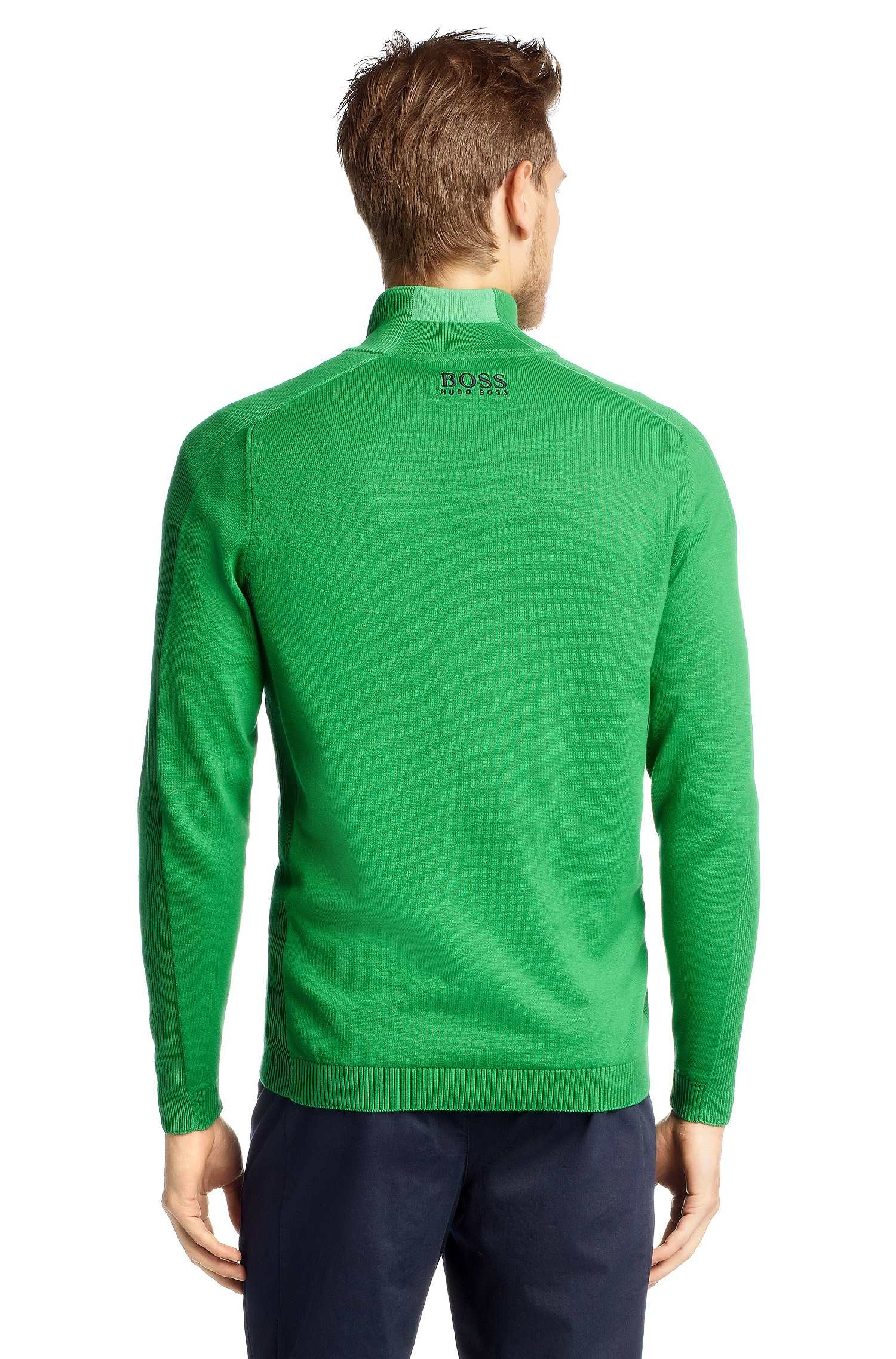 green golf jumper