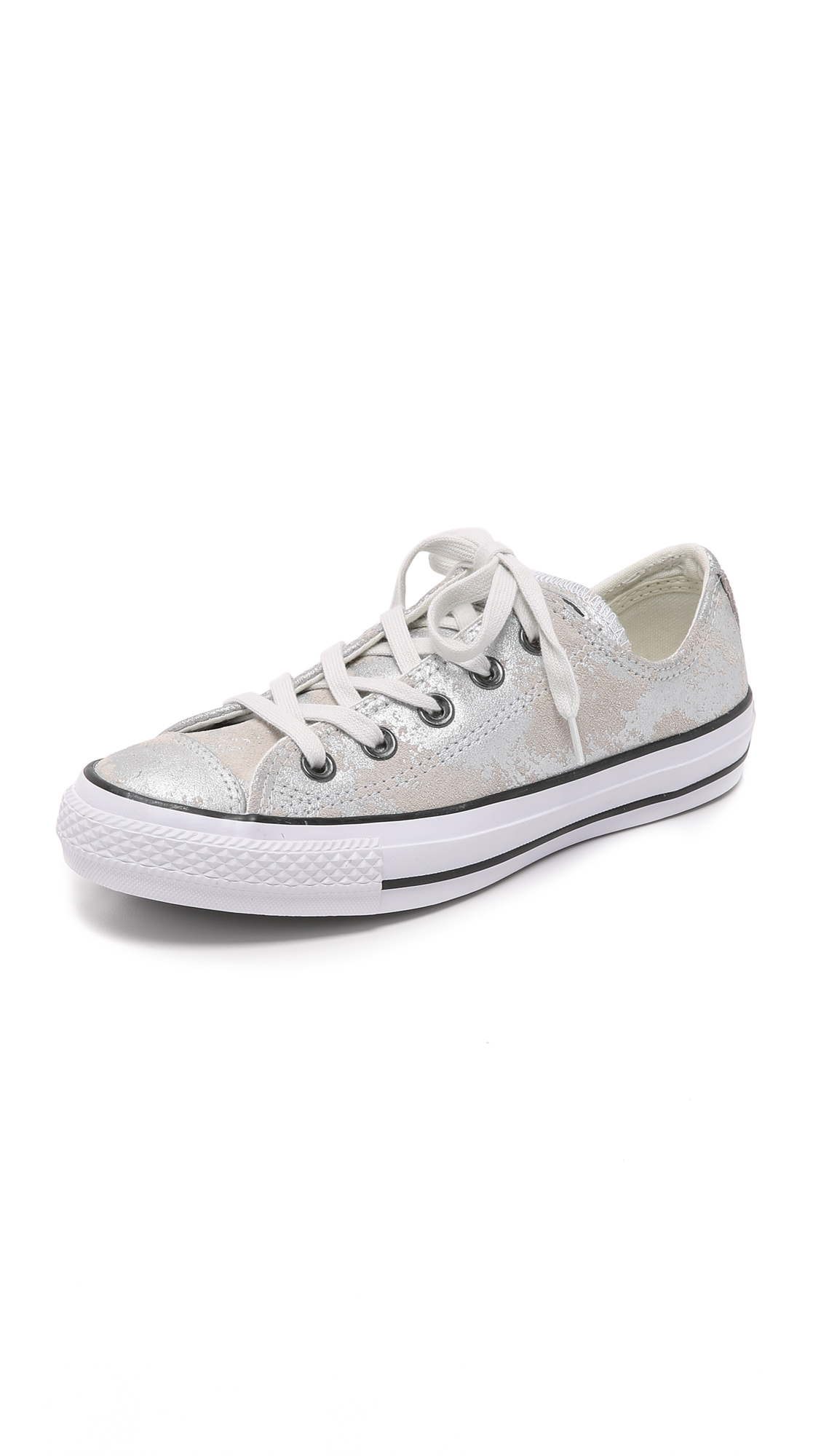 Converse Chuck Taylor All Star Oxford Sneakers - Silver/mouse/white in Gray  | Lyst