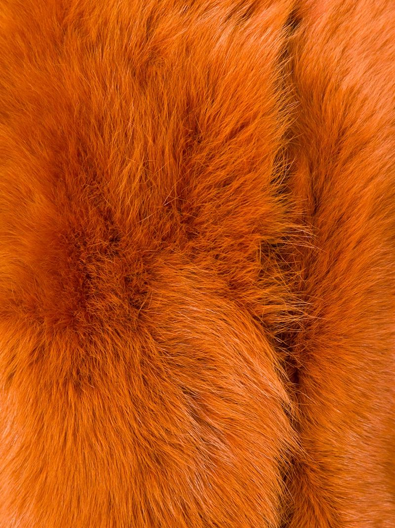 orange fox fur