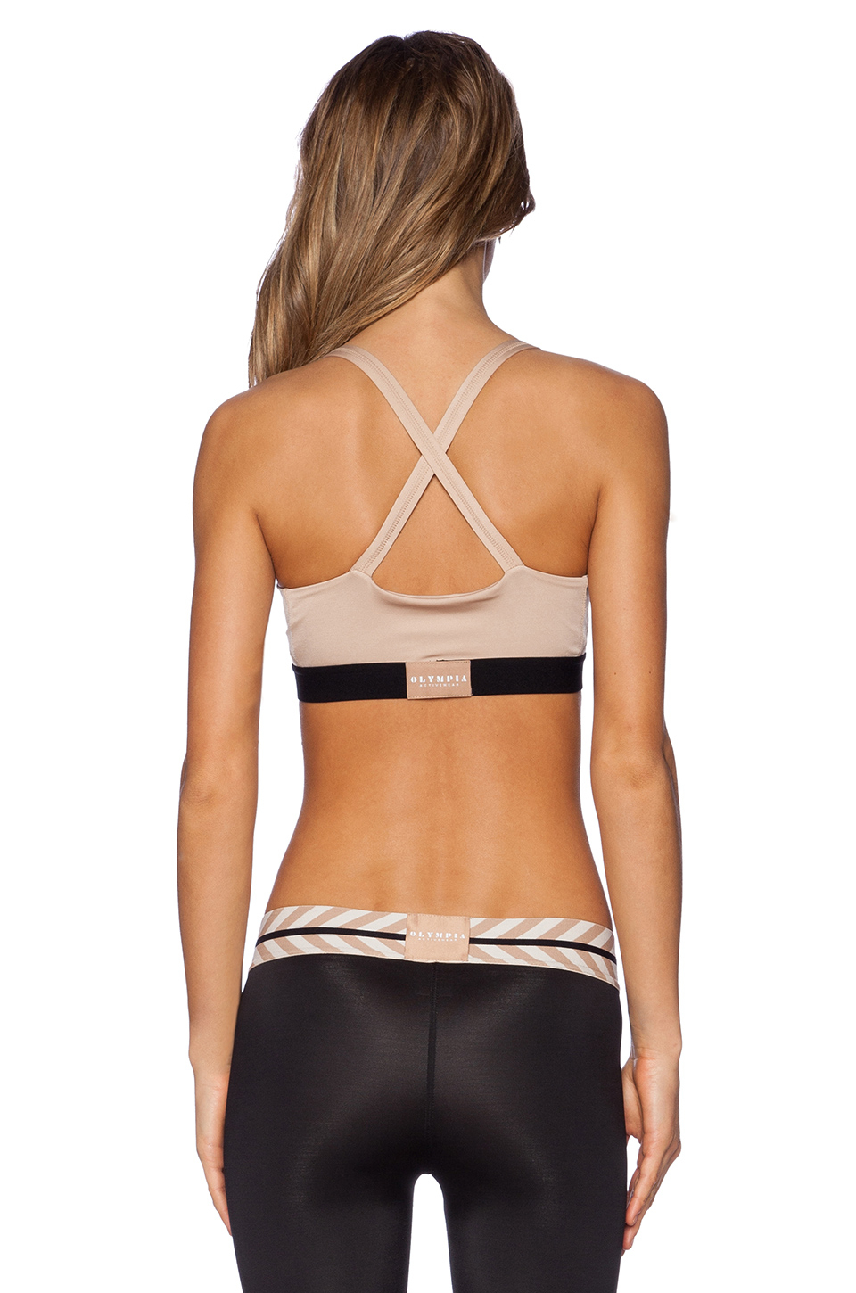 nude color sports bra