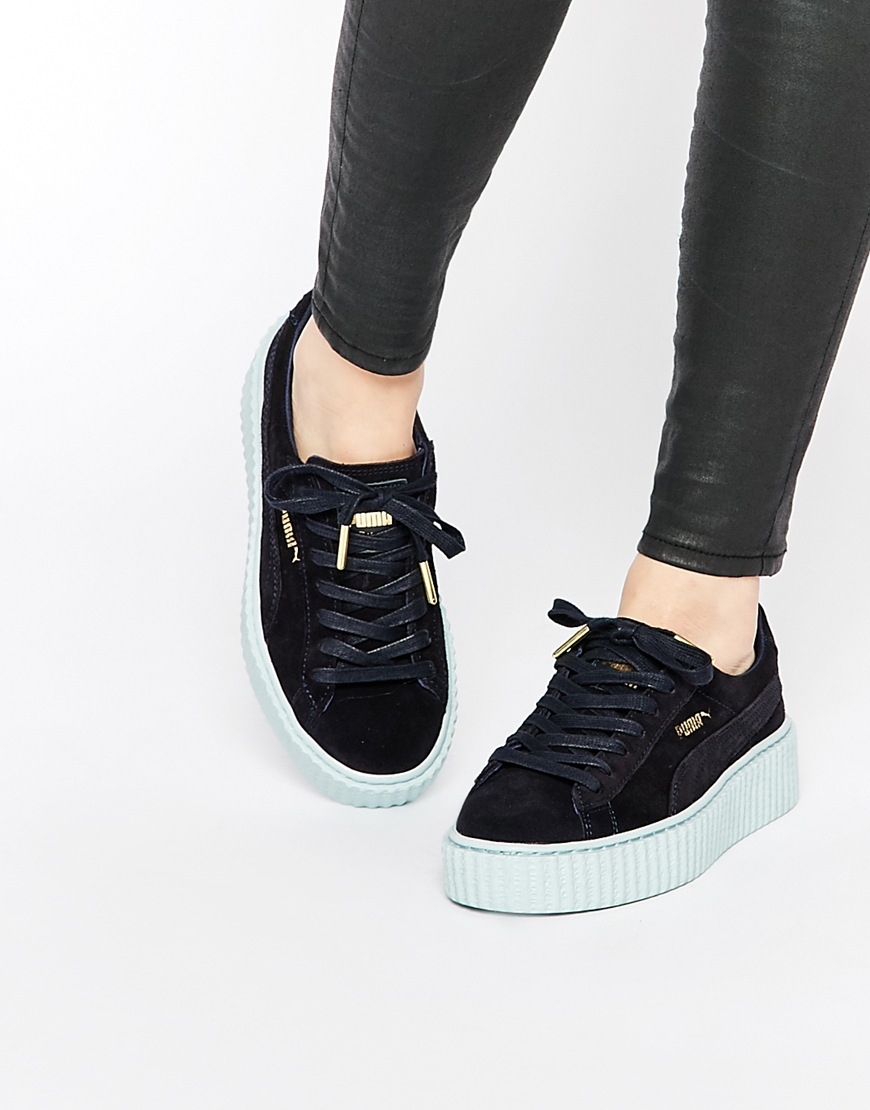 puma creeper navy blue