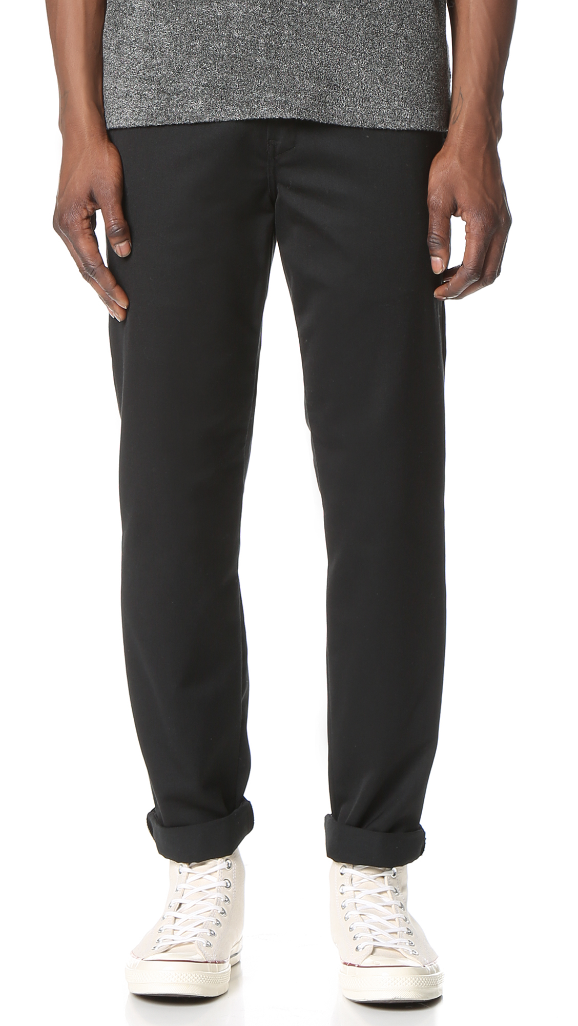 Carhartt WIP Synthetic Rinsed Master Pants Ii in Black for Men - Lyst