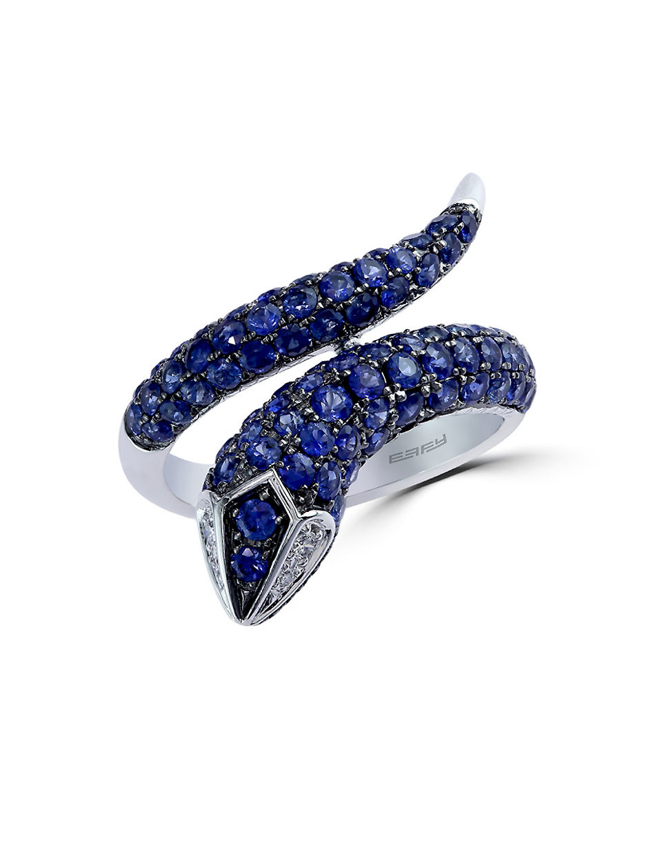 Lyst - Effy Royale Bleu Sapphire, Diamond And 14k White ...